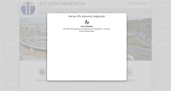 Desktop Screenshot of hititinsaatmadencilik.com.tr